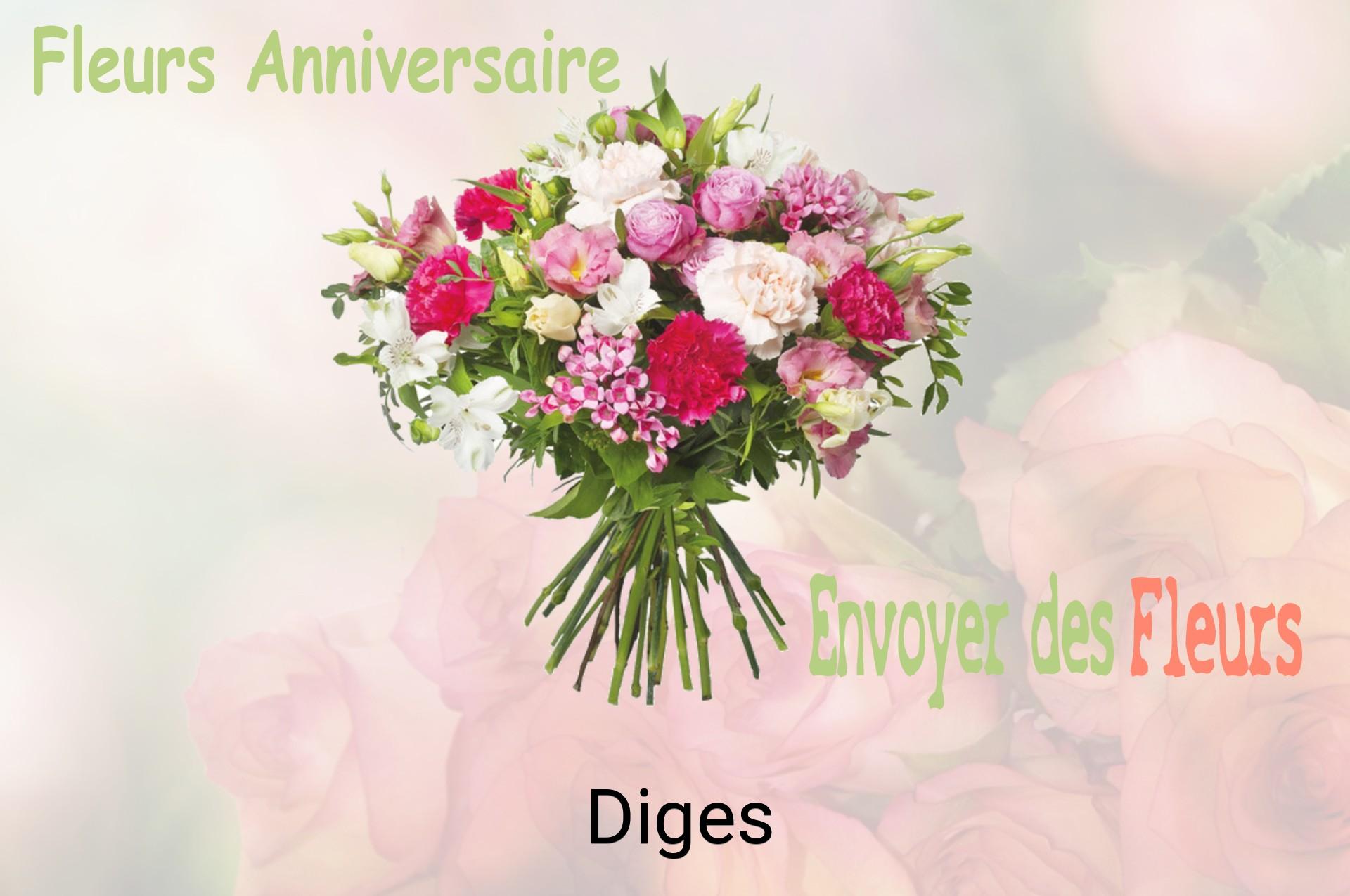 Bouquet de fleurs d’anniversaire livré à Diges